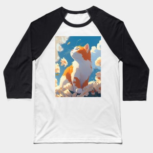 Orange and white cat Baseball T-Shirt